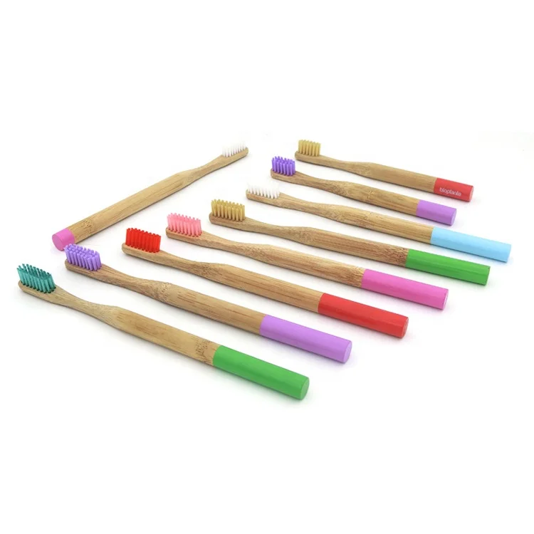 Free Sample Wholesale Custom Biodegradable Eco Friendly Bamboo Toothbrush For Hotel Bambou Bambu Tooth Brush