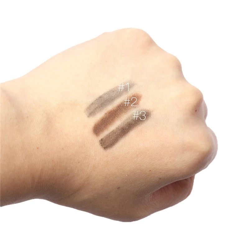 Privater Label Waterproof 3 Colors Eyebrow Pencil Easy To Wear Eye Brow Enhancer Natural Black Brown Gray