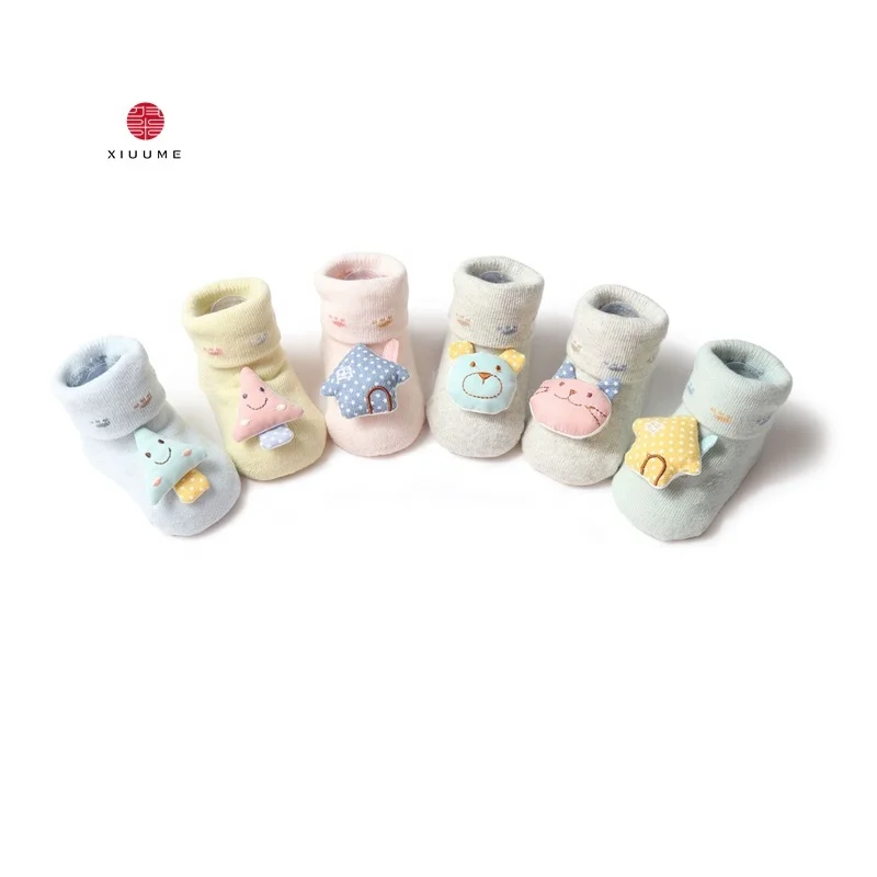 
Anti slip gripper kids rubber sole girls organic cotton korean kids socks 