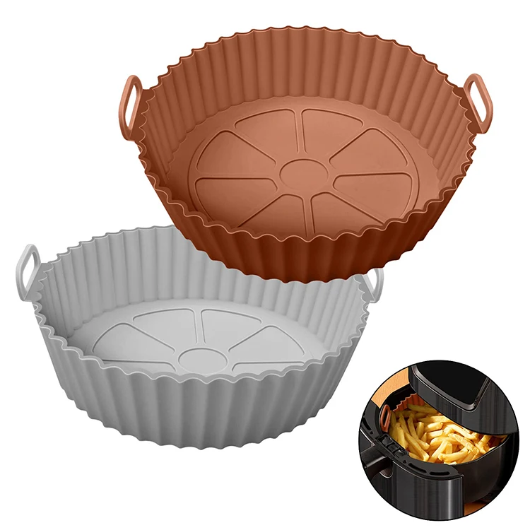Reusable Silicone Air Fryer Accessories Liner Basket Air Fryer Silicone Pot Tray for air fryer
