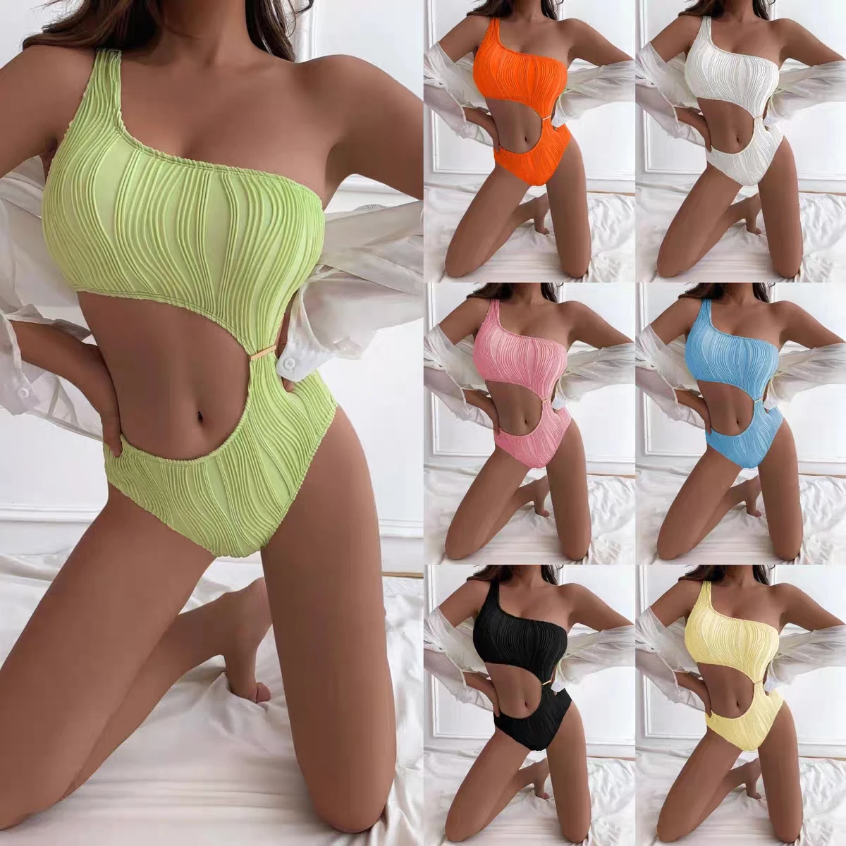 Custom Swimwear Fabrics Nylon Spandex Fabrics 4 way Stretch Polyamide Lycra Knitted Fabrics for Swimsuit