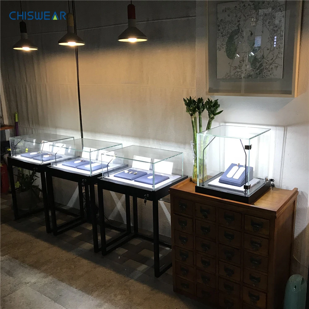 360 Degree Rotation Led Light For Jewelry Display Cases Adjustable Standing Pole Spotlight High Brightness Jewelry Light