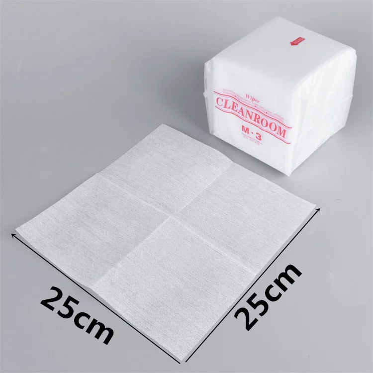 H-7003 Manufactory Polyester M-3 Lint Free Clean Nonwoven Cleanroom Cleaning Wipers Clean Room Wiper