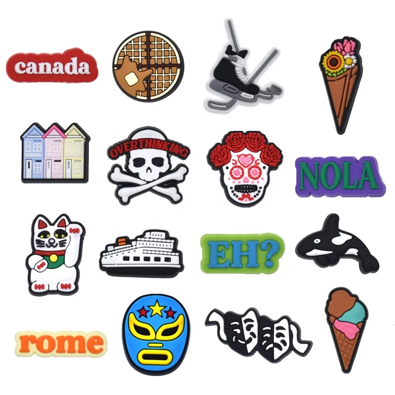 Popular Shoes Charms Holiday Shoe PVC Charms For Decoration Women Accessories Charms Wholesale