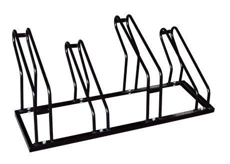 Black Powder coating Floor mounted Steel Cycle Stand bicycle Parking Rack