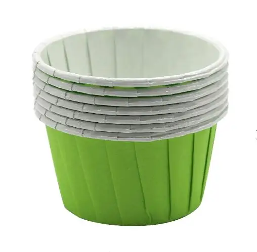 Disposable Greaseproof Baking PET Coated Paper Cupcake Liner Muffin Cup Case Mold