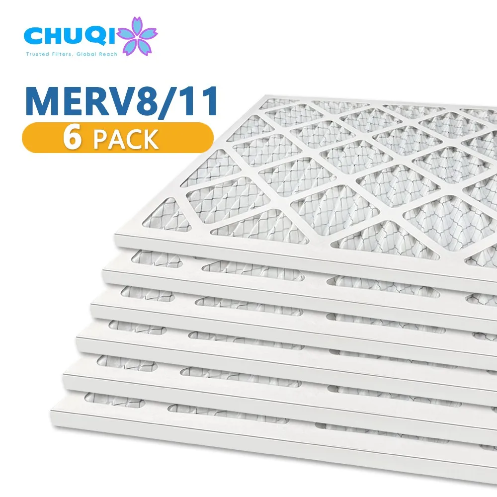 Плиссированная печь Pre AC чистый дом 16x25x1 система вентиляции бумажная рама G1 G2 G3 G4 складная панель предварительный воздушный фильтр