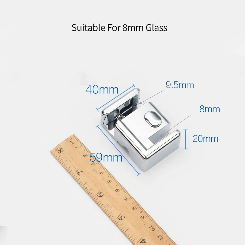 Black Bathroom Other Shower Room Accessories 8mm Glass Door Accessories Patch Fitting Guide Block