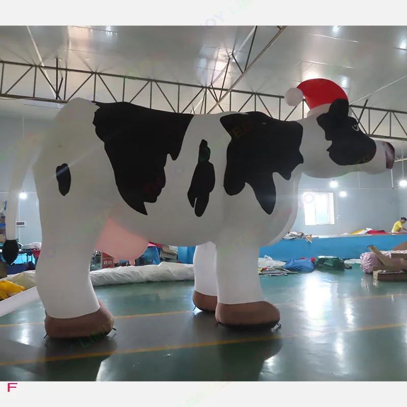 6m Long Custom Giant Inflatable Real Animal Farm Animals Cartoon Advertising Inflatables Cow