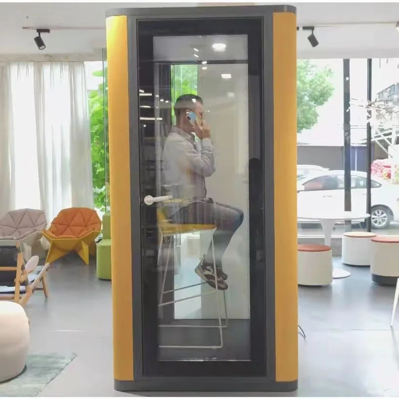 Movable Portable Private Sound Proof Working Cabin Acoustic Cabine Office Pods Phone Booth Small Soundproof