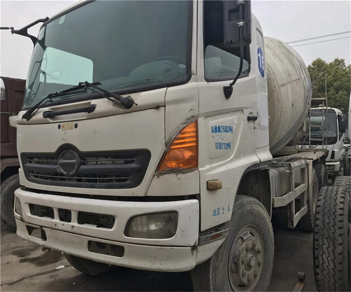 
Used HINO 500 700 8cbm 9m3 10m3 12m3 concrete mixer truck 