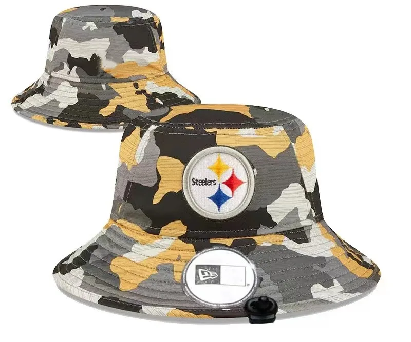 Custom High quality STEELERS Fashion Sunshade Sport Football Hot Sales Us Football Bucket Hats