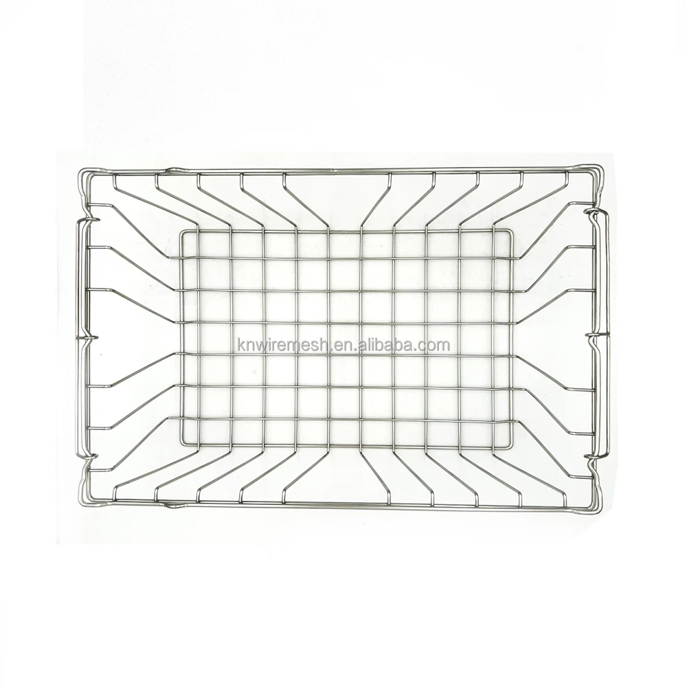 304 316 Stainless Steel Metal Wire Mesh Cleaning Basket Sterilization Basket Food Storage Basket