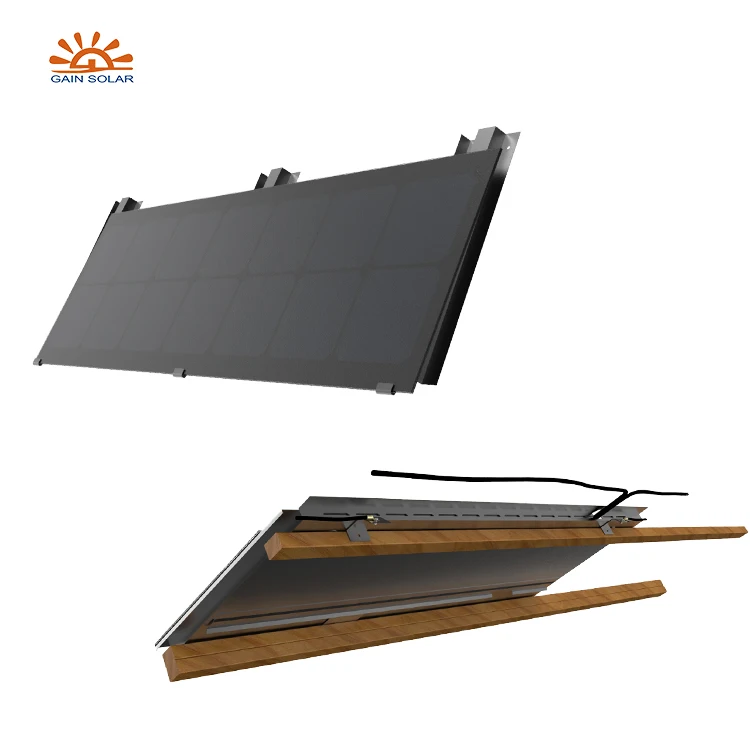 Black Solar Roof Tiles Slate 1260mm*480mm Solar Panel Roof Tiles 50 Years Warranty Monocrystalline Solar Roof Tiles Shingles