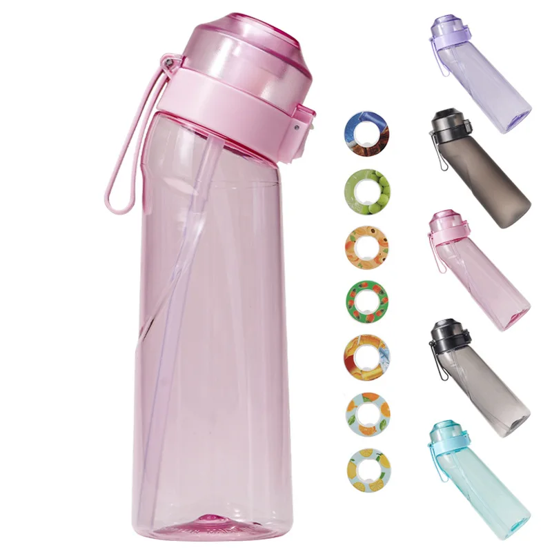 Custom Scented Sports Drink Bottle Change Taste Tritan Motivational Air Up Flavour Pod Water Bottle With Flavor Pods
