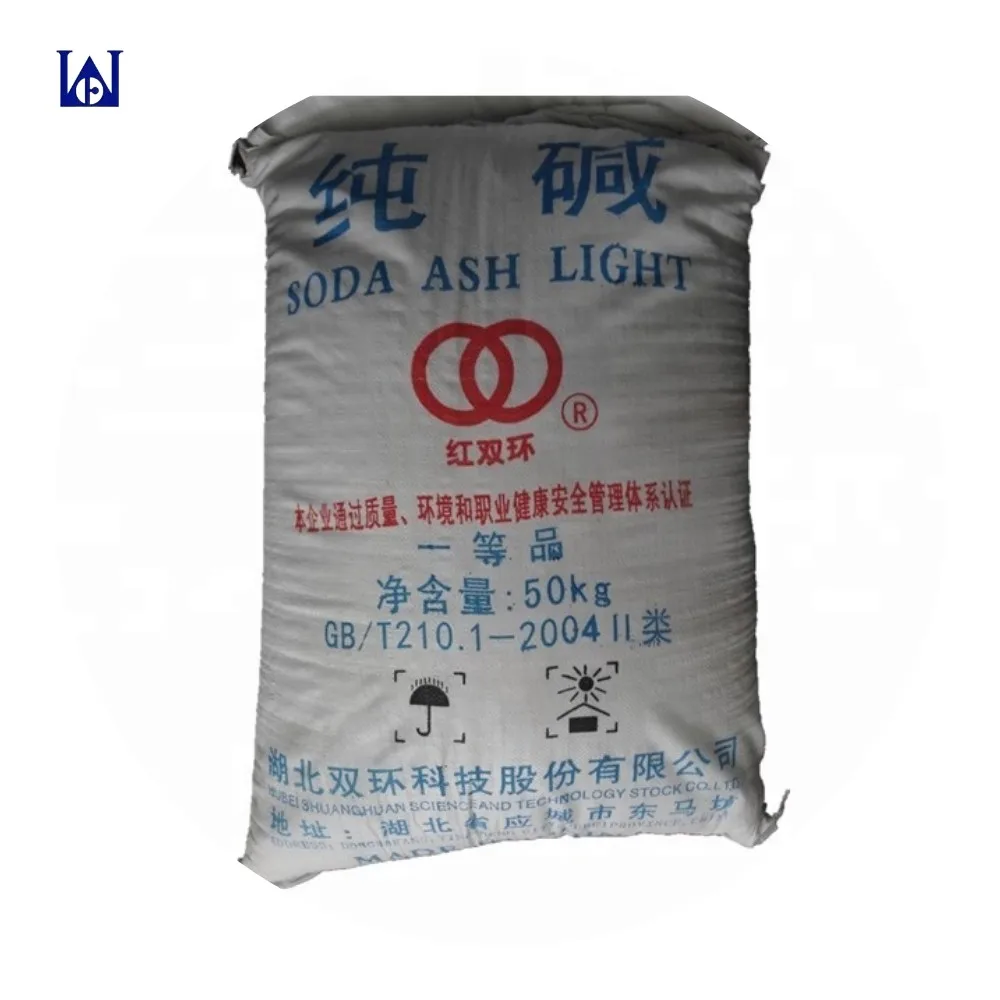 Decent Price soda ash light 992 double ring for detergent raw materials Sodium carbonate soda na2co3