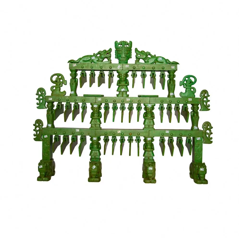 chinese traditional  Hongshan culture Large antique percussion instruments synthetic pine stone musical instruments combiner