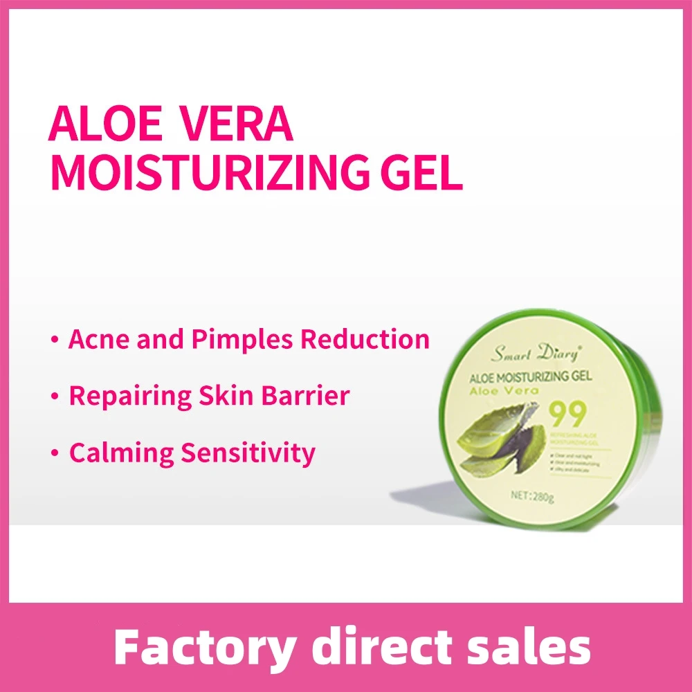 Aloe vera gel factory direct wholesale acne care skin moisturizing repair skin face use high purity aloe vera gel