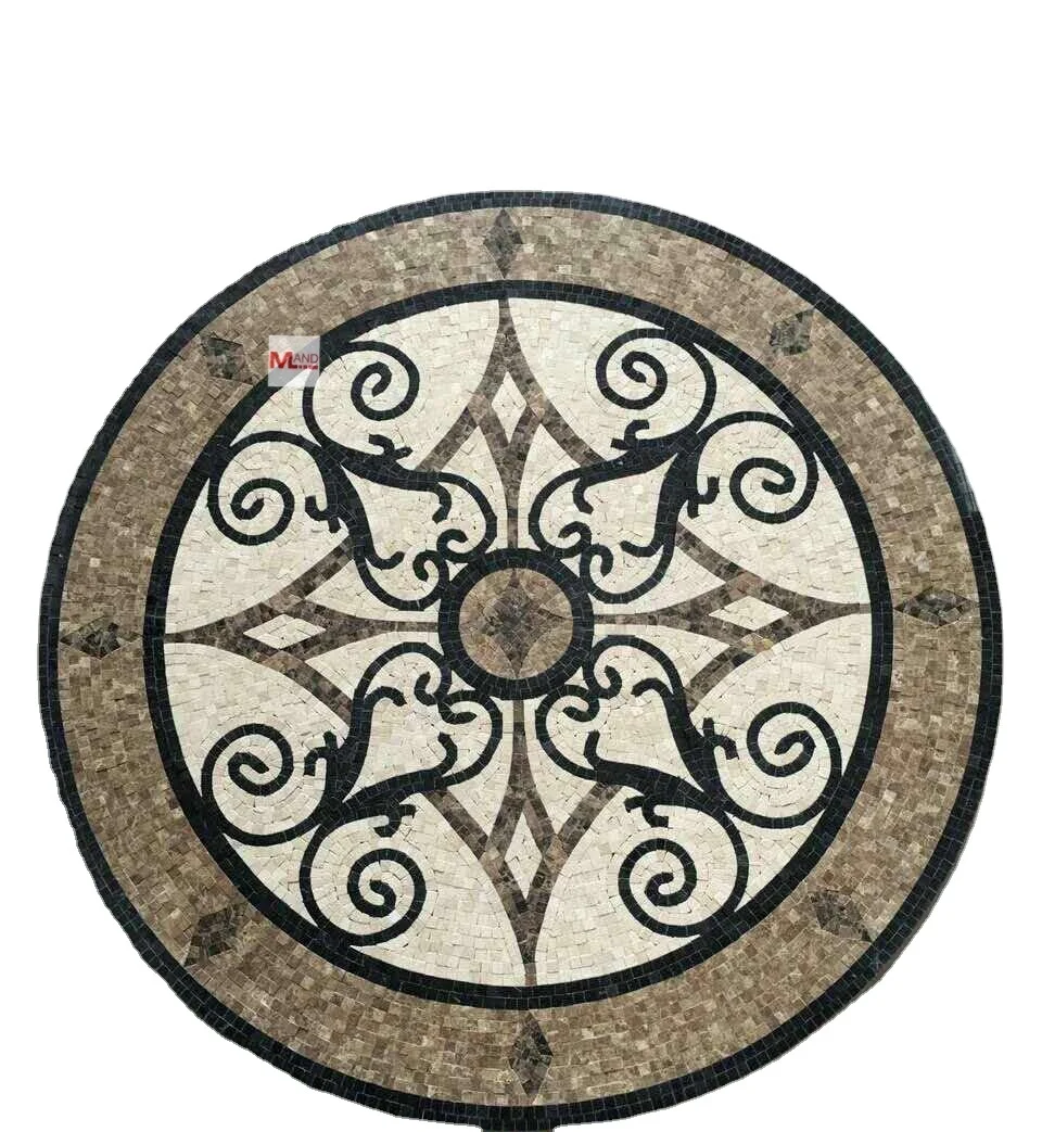 marble mosaics medallion Floor mosaic tiles factory