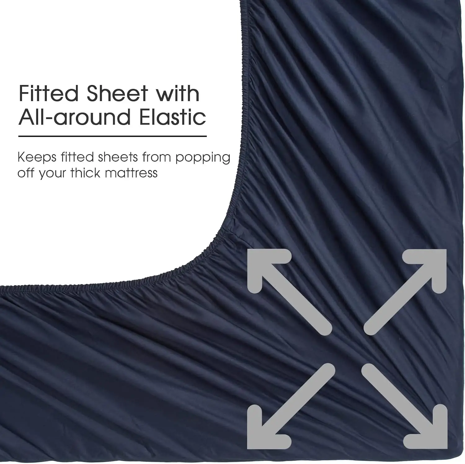 100% Egyptian Cotton- 600 Thread Count Luxury Egyptian Cotton Bed Sheets 5-Star Hotel Quality Sheets Breathable & Cooling