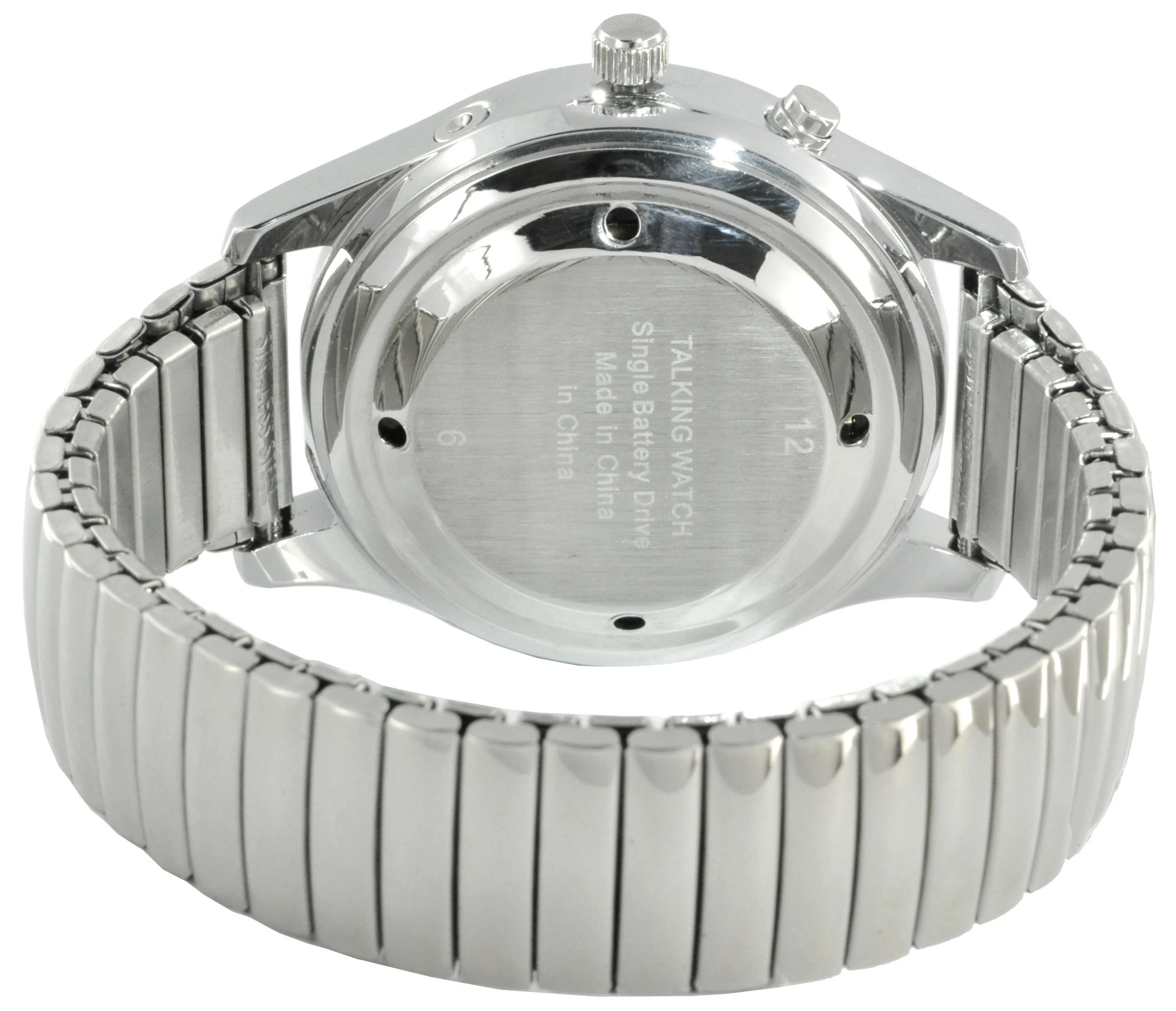 English Talking Watches Unisex for Senior Blind Visually Impaired Man Woman Bracelet Analog Wrist Watch Voice with Speaking