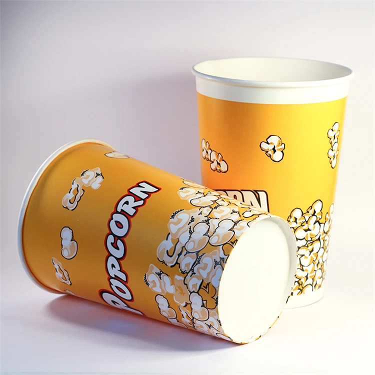 
Popular popcorn paper cup custom printed paper food grade cups 