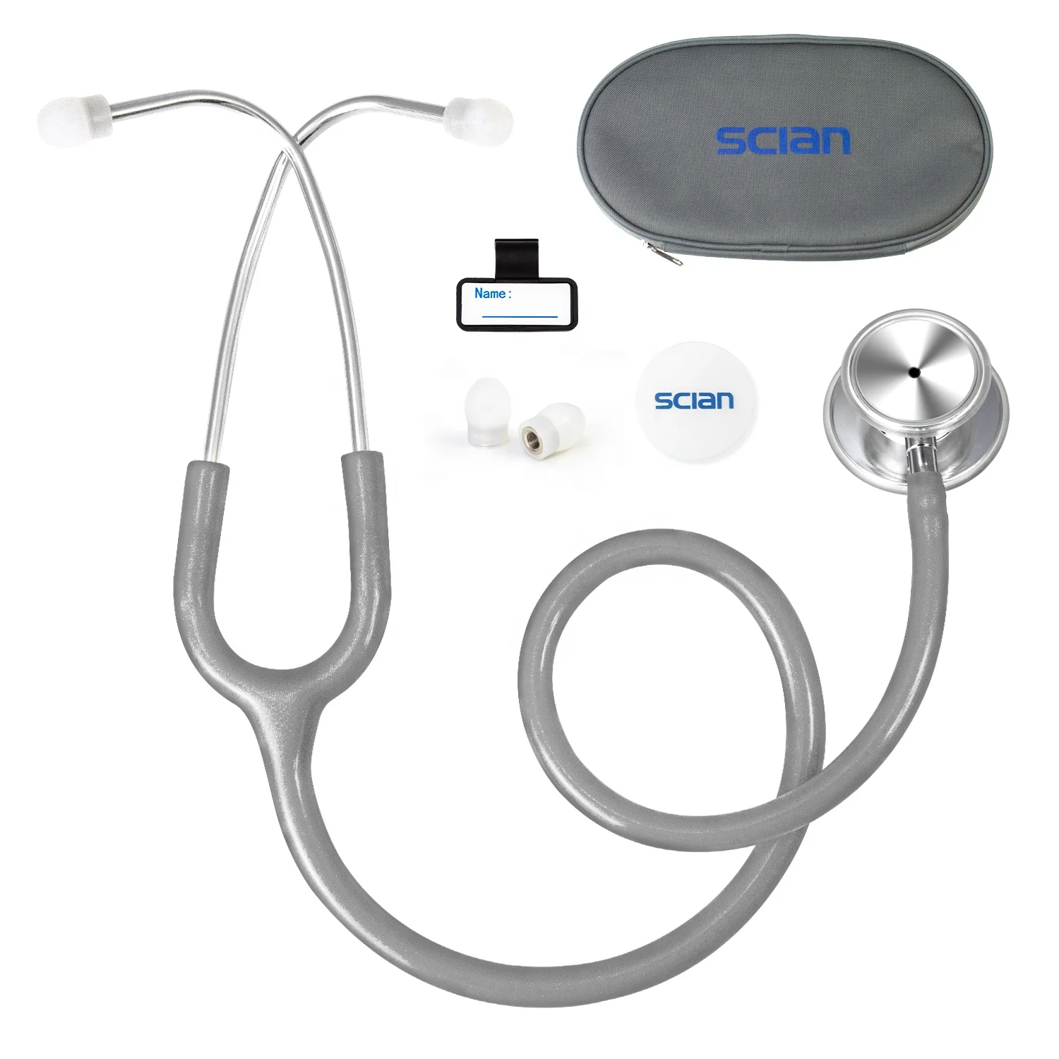 Manufacturers Wholesale OEM Scian Dual Head Stethoscope Premium Medical Cardiology Stethoscope With Accessories For Doctor Nurse