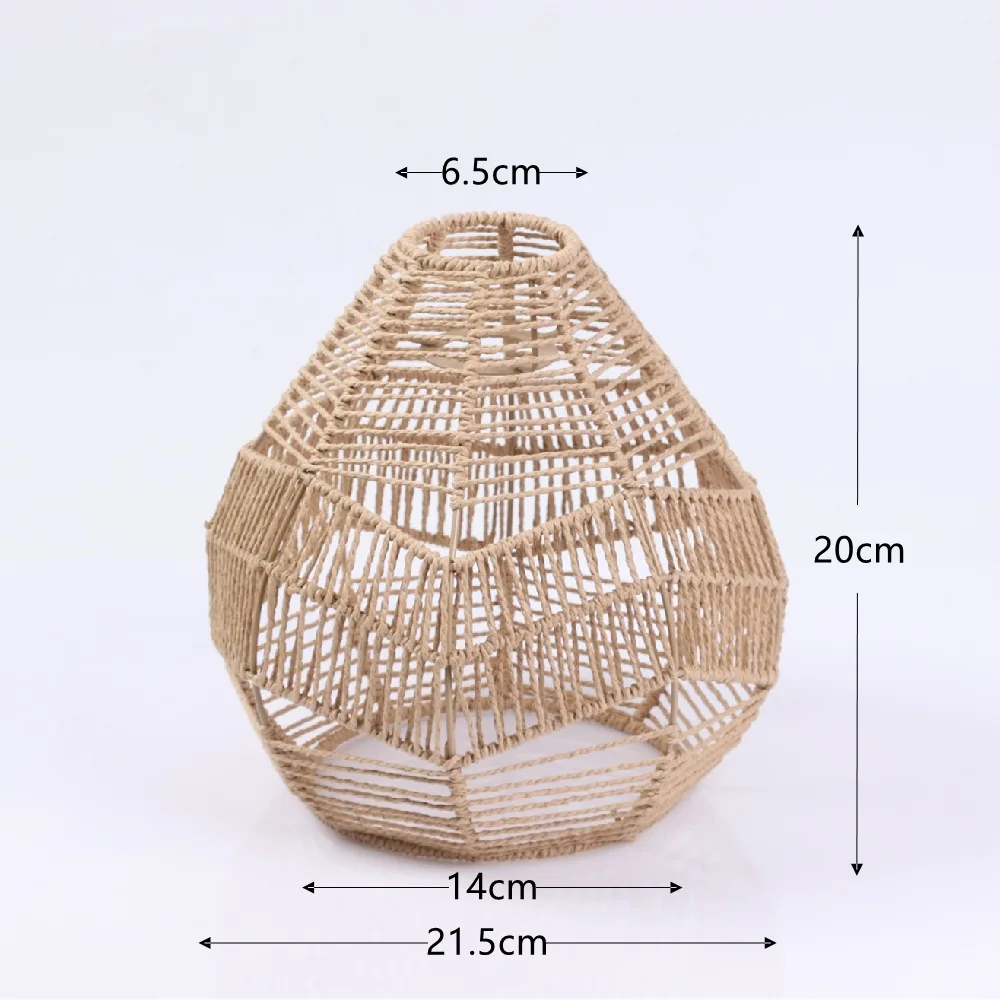 Best Selling Handmade Natural Woven Pendant Lamp Lighting Kitchen Home Hotel Bar Restaurant Decoration Rattan Lampshade
