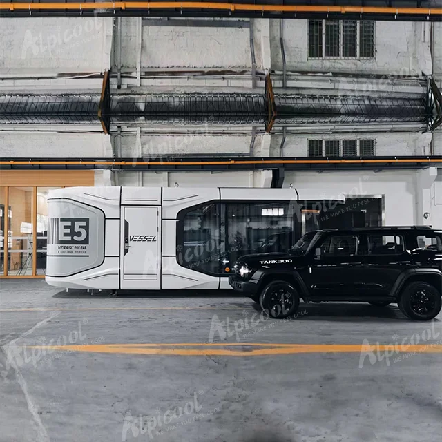 Alpicool Luxury Modern Mobile Fireproof House Capsule Sleeping Pod Space Capsule House