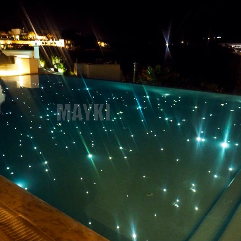 Led Swimming Pool Lighting Fiber Optic Pool Star Lights Swimming Pool Light With Twinkle Stars