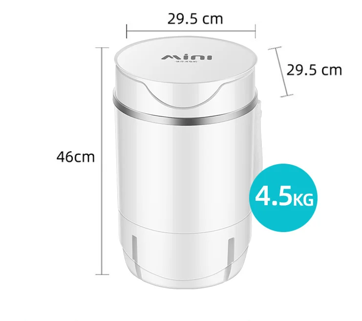 Household Automatic Blu-ray Bacteriostatic Portable Mini Washing Machine Dormitory Baby Underwear Socks Washing Machine