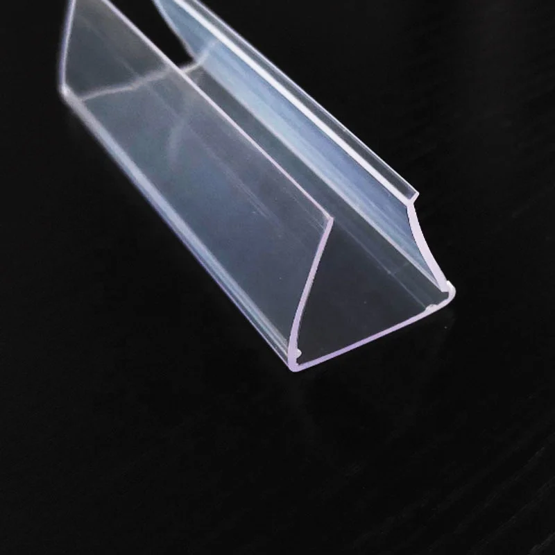 Supermarket Shelf PVC Insert Price Tag Clip Plastic Commodity Note Transparent Glass Note Price Tag Strip