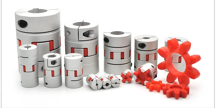 electric motor Aluminum Shaft Coupler Plum Blossom Coupling shaft adapter For Compressor, gearbox