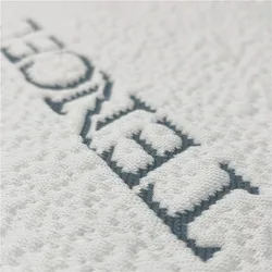 Custom Medium Weight Hospital High Thread Counts Yarn Dyed Single Jersey Fabric for Mattress