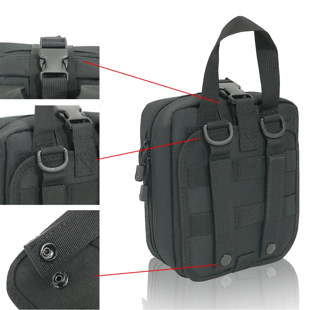 First Aid Kit EMT Medical IFAK Pouch, Molle Tactical Med Emergency Trauma Bag for Camping Home Car Hiking Hunting