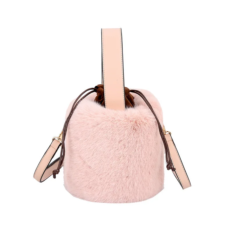 2021 Winter New Luxury Handbags Fashion Faux Fur Shoulder Bag Small Plush Purse Hand Bag And Handbag For Women