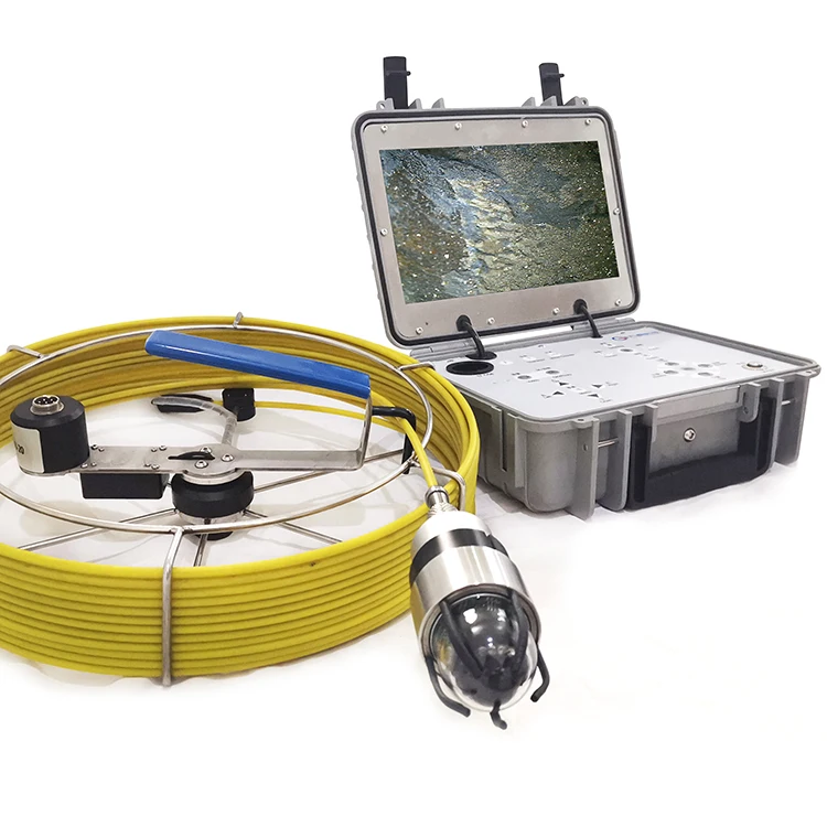 Waterproof Pipe Inspection System Industrial Drain Pipeline Push Rod Borescope Pan Tilt Camera