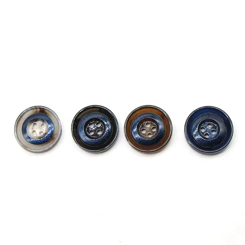 Wholesale high quality four plastic buttons plastic hand sewn buttons for coat
