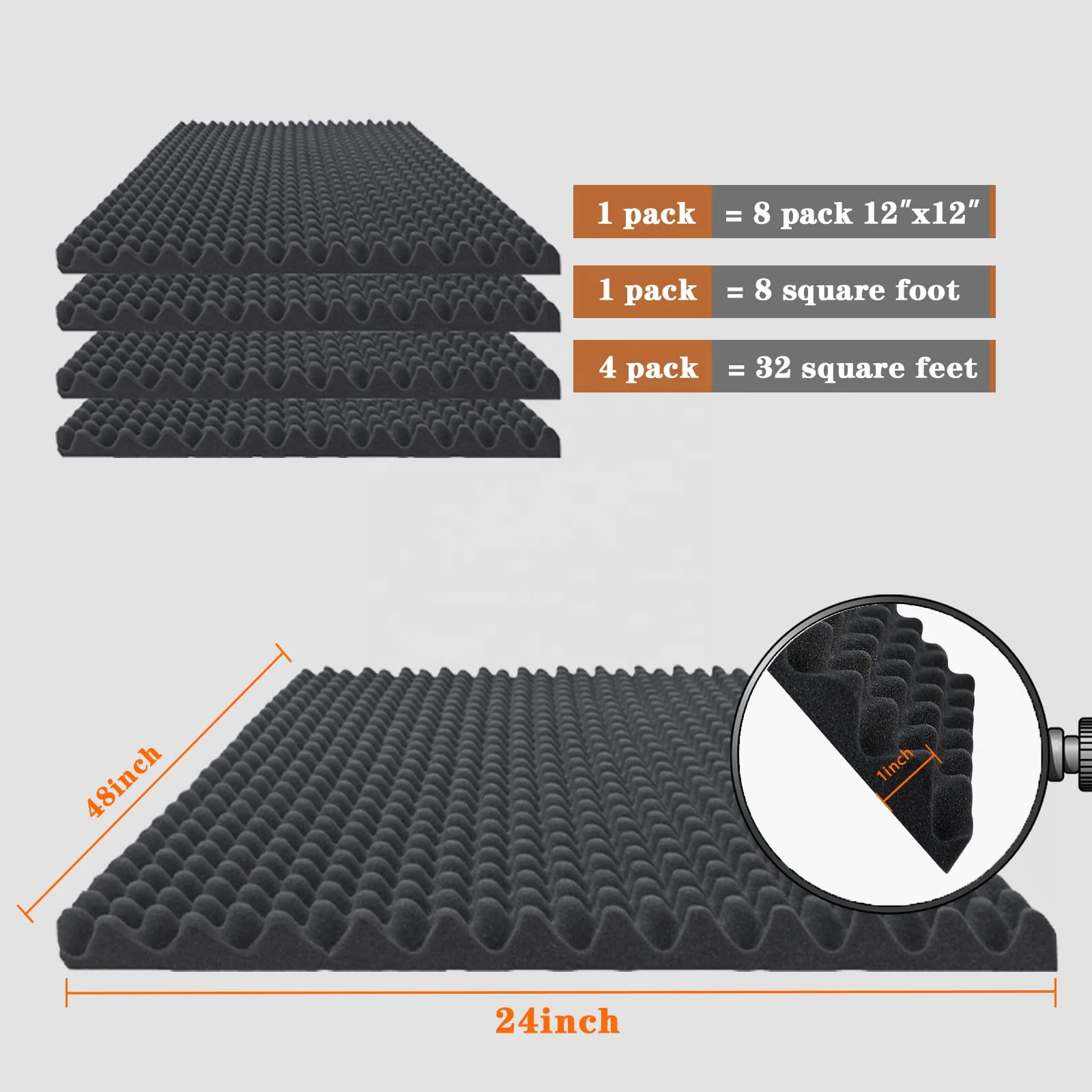 A35 High Resilience Acoustic Foam Polyurethane Sound Absorbing And Sound Insulation Materials Wall Sound proof Acoustic Foam