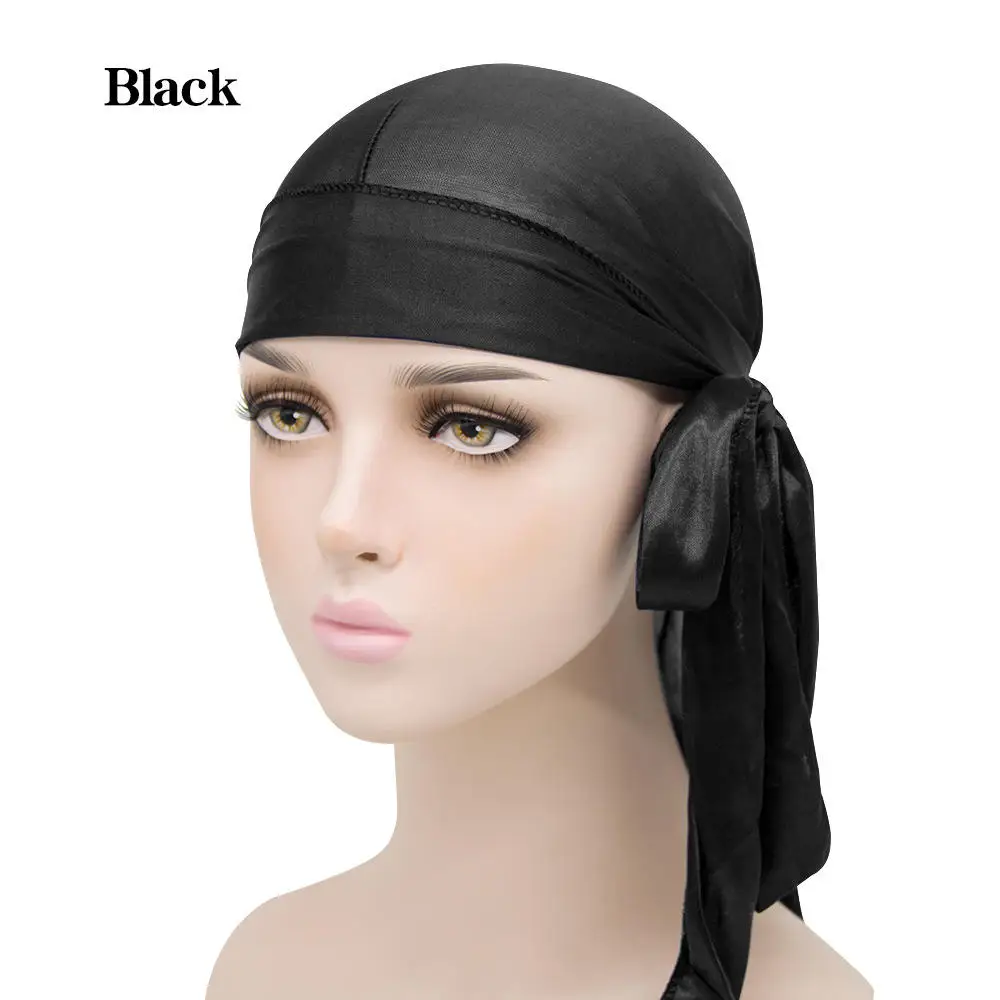 Eastsunshine High Quality Custom Logo Color Silk Durags Bandanas For Men Women