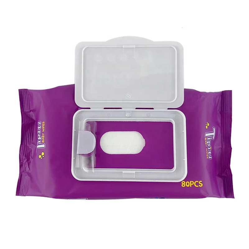 Wholesale 80pcs Baby Wipes Custom Disposable Best Quality Cleaning Natural Cotton Baby Wet Wipes