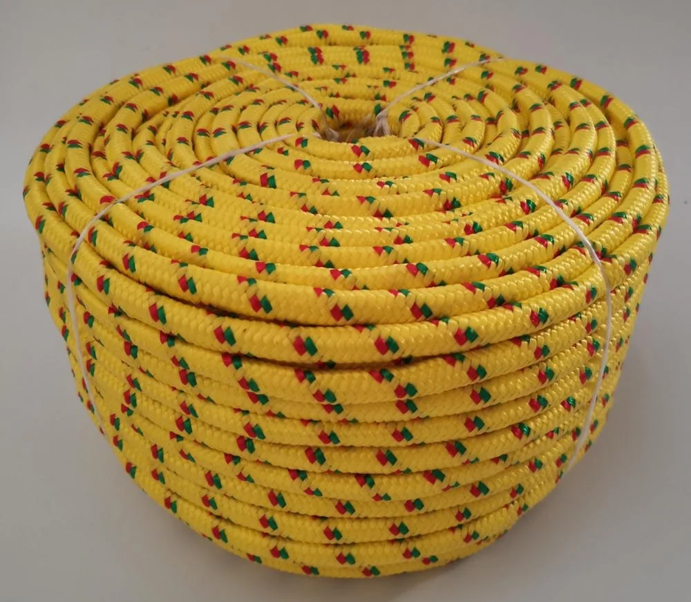 Top sale 16 strands pp braided rope with woven fabric core