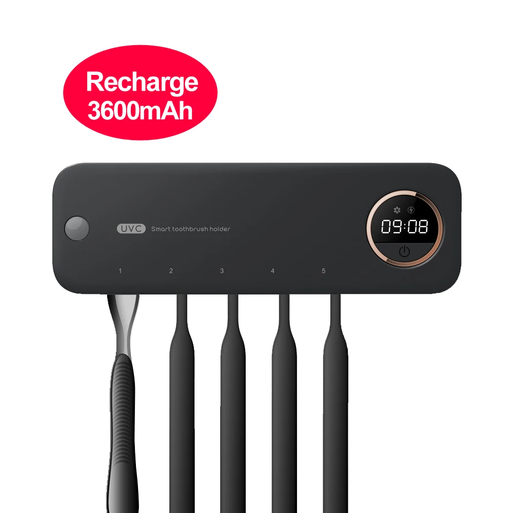 Wholesale OEM portable sterilise smart uv ultraviolet light sanitizing holder case steriliser sanitizer toothbrush sterlizer