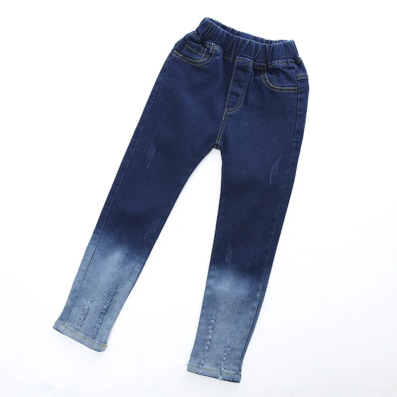 Hot Chinese Aliexpress Online Shopping New Products Supply Winter Wears 8 Years Old Girl Fashion Stretch Jeans