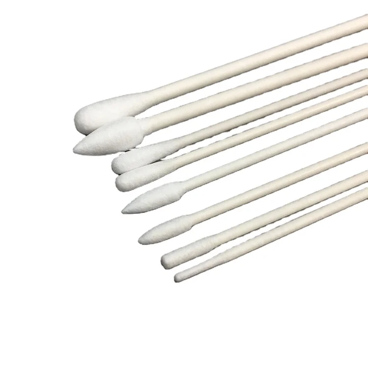 Industrial Minimum Clean Room Paper Stick Pointed Cotton Swabs