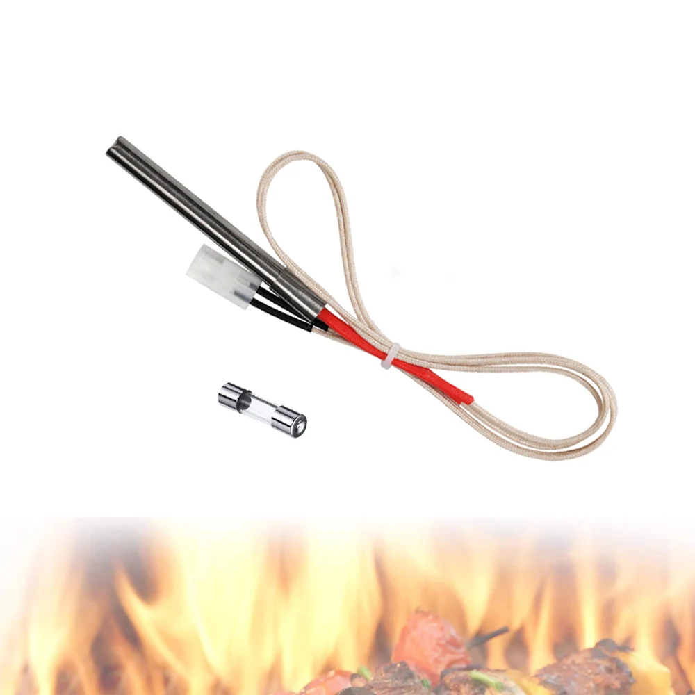 Pellet Grill Smoker Igniter Replacement for Pit Boss, Durable Hot Rod Ignitor with Fuse