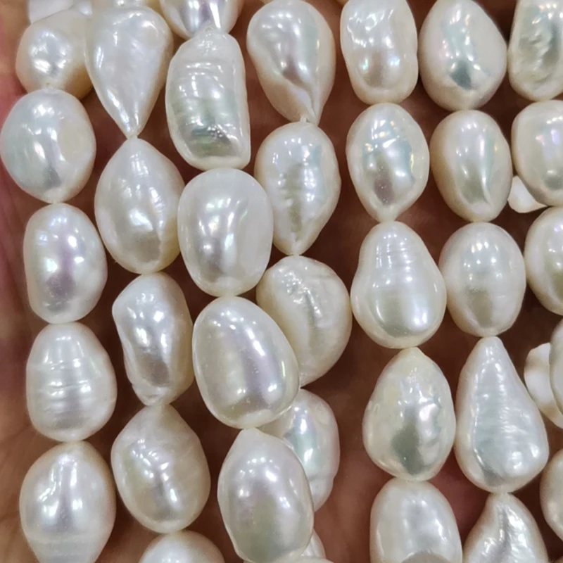 wholesale natural fresh water baroque pearls strands,good luster,white color,very clean suface