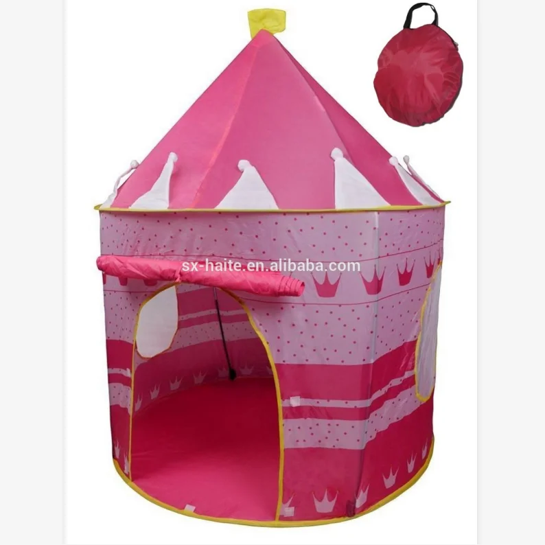 Crown Princess Castle Girls Play Tent / Pink Foldable Children Tent/Indoor &Outdoor kids tent