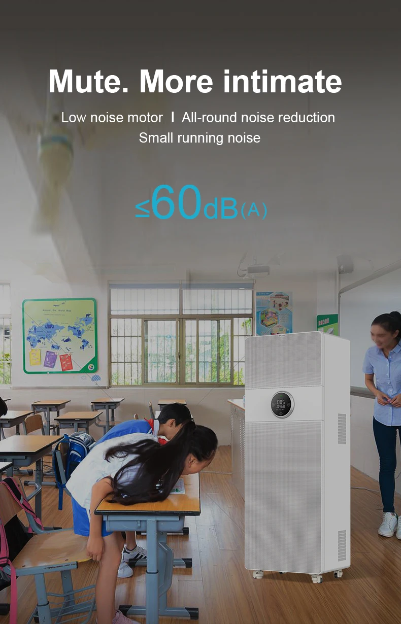 2021 новый дизайн 2500 м3/ч супер большой объем воздуха покрывает 300м2 очиститель аэропорт зал стадион вируса убивая воздушный