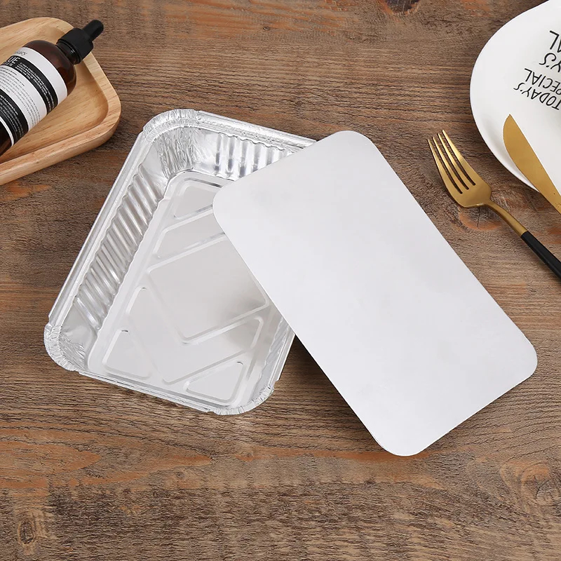 Контейнер из алюминиевой фольги 750 мл, контейнер из алюминиевой фольги с бумажной крышкой Пакистан F1